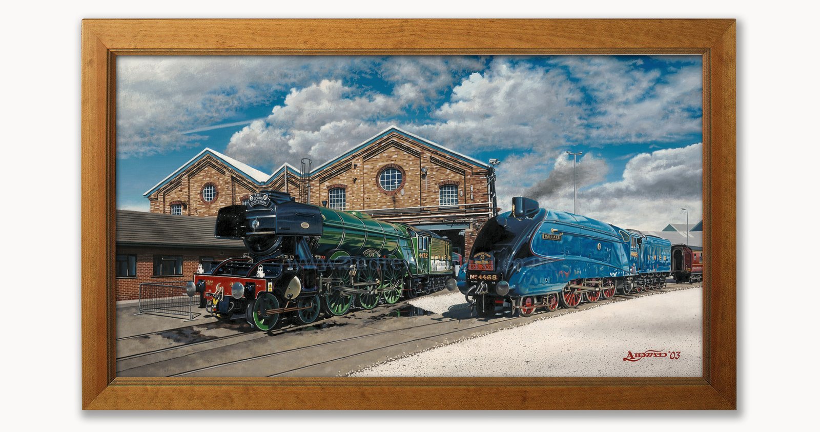 Andrew Howard Art - Mallard and Flying Scotsman